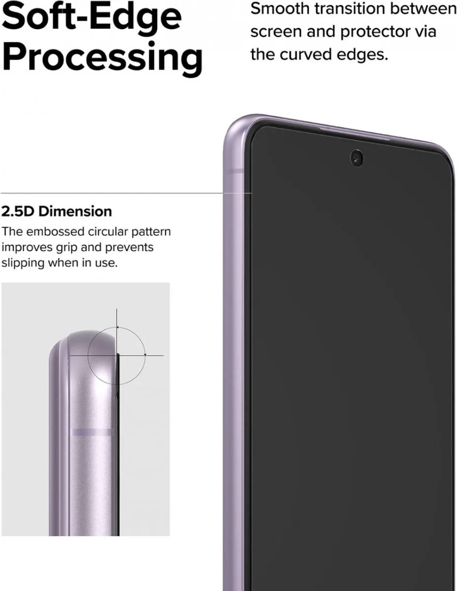 Ringke Screen Protector Glas - Samsung Galaxy S21 FE - 2 Stuks - afbeelding 6 van 6