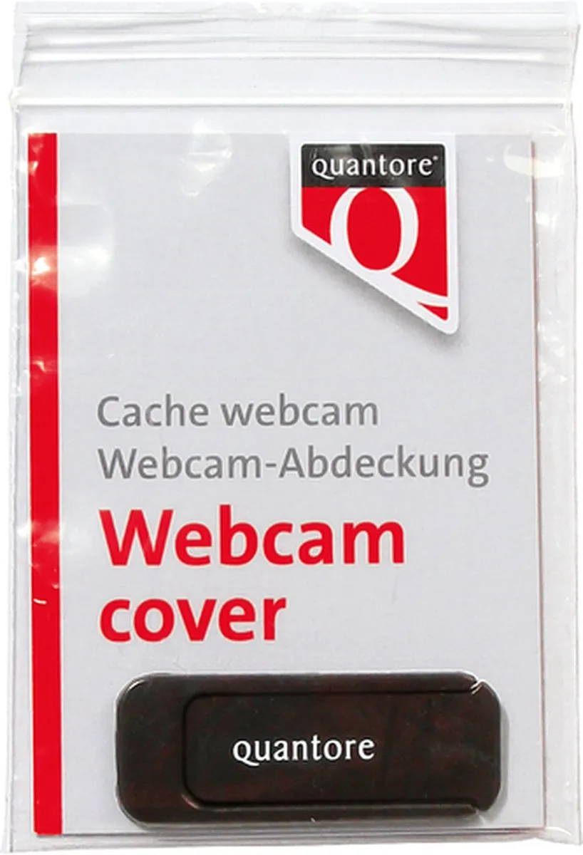 Quantore Webcamcover - 1 Stuk - Zwart