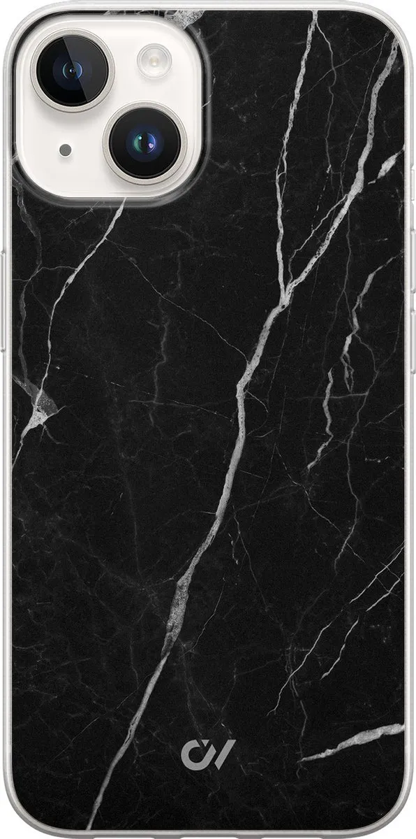 Casevibes Hoesje iPhone 14 Marble Noir