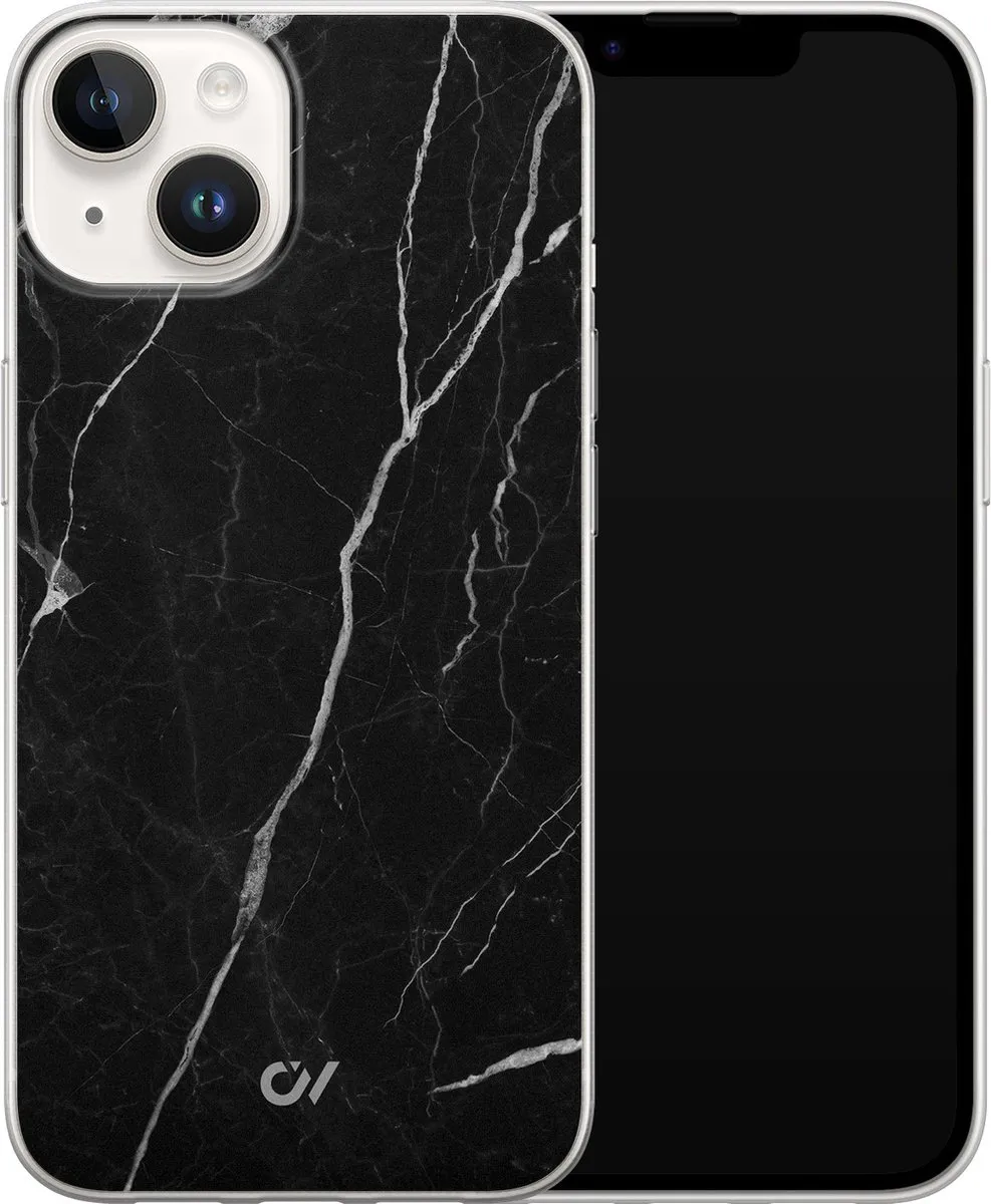 Casevibes Hoesje iPhone 14 Marble Noir - A/14/UV/012