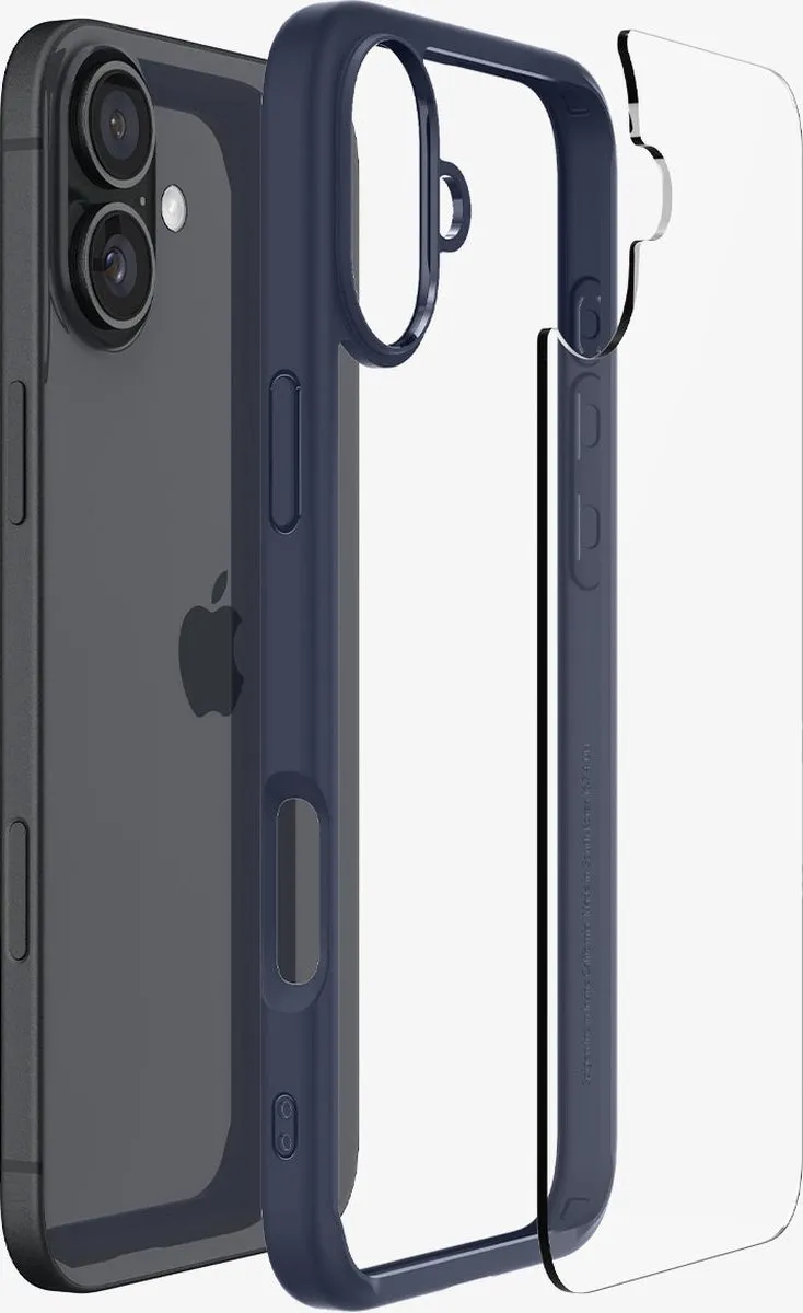 Spigen Ultra Hybrid Hoesje iPhone 16 - Transparent - 8809971230971