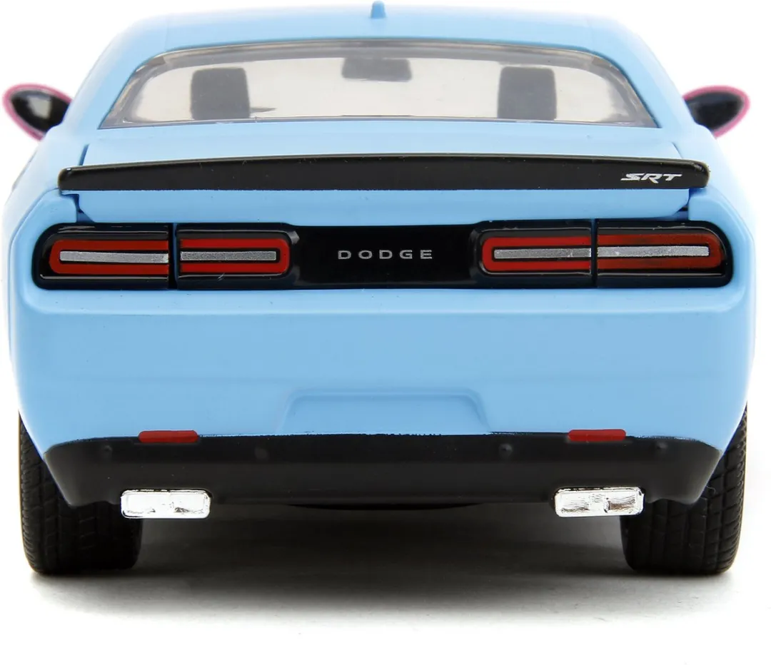 Jada Toys Dodge Challenger SRT Hellcat 1:24 - Roze/Blauw - afbeelding 6 van 6