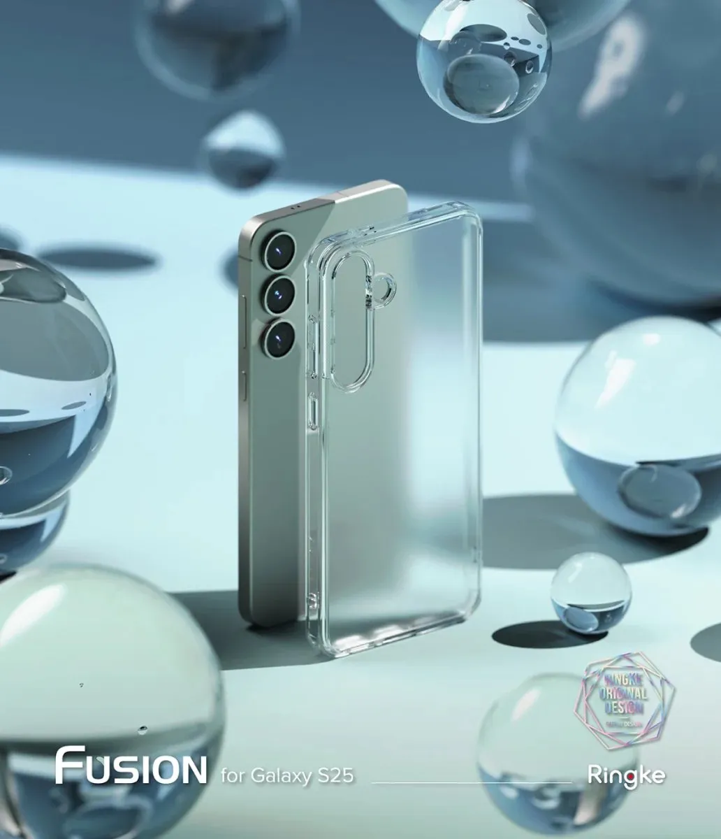 Ringke Fusion Hoesje Samsung Galaxy S25 - Antikrascoating Matte Transparant