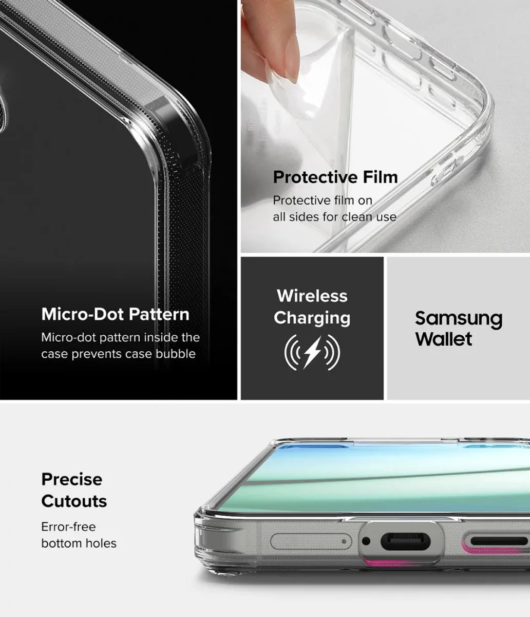Ringke Fusion Hoesje Samsung Galaxy S25 - Antikrascoating Matte Transparant - afbeelding 6 van 6