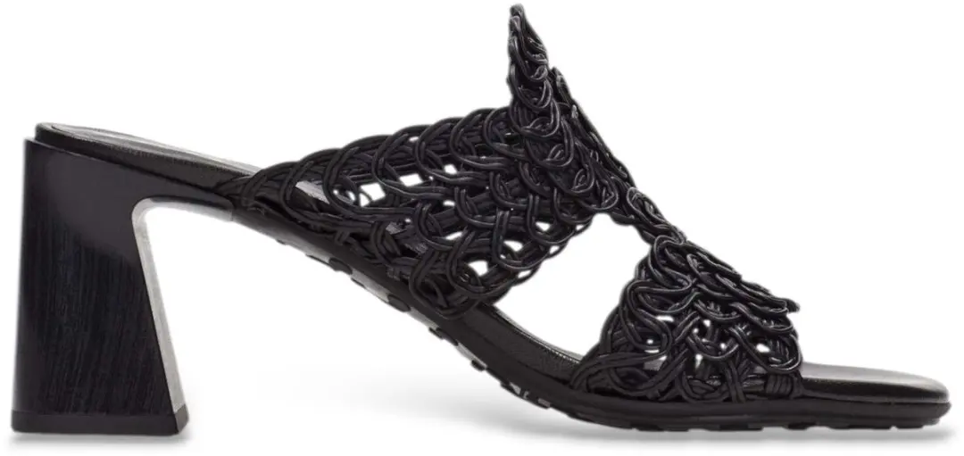 Hispanitas Sandalen met zwarte orchidee