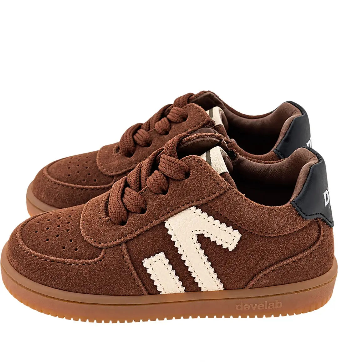 Develab 44453 Firststep sneaker middelbruin, 21