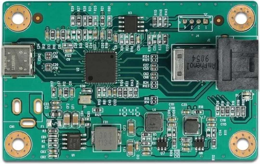 Delock USB Type-C naar SFF-8643 Converter - Zwart/ Groen
