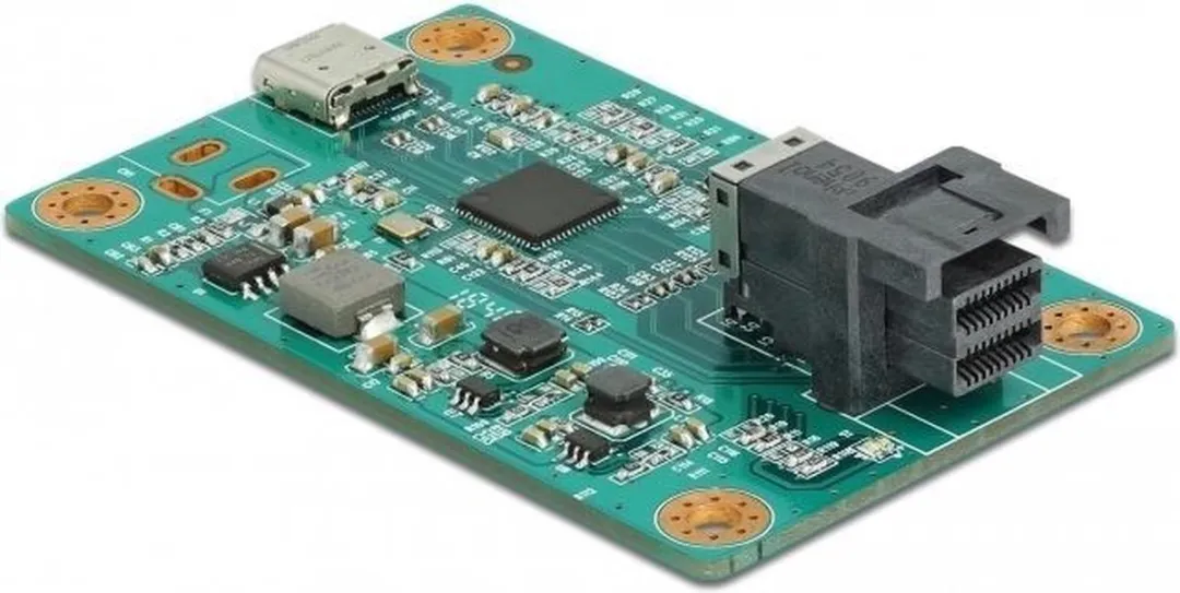 Delock USB Type-C naar SFF-8643 Converter - Zwart/ Groen