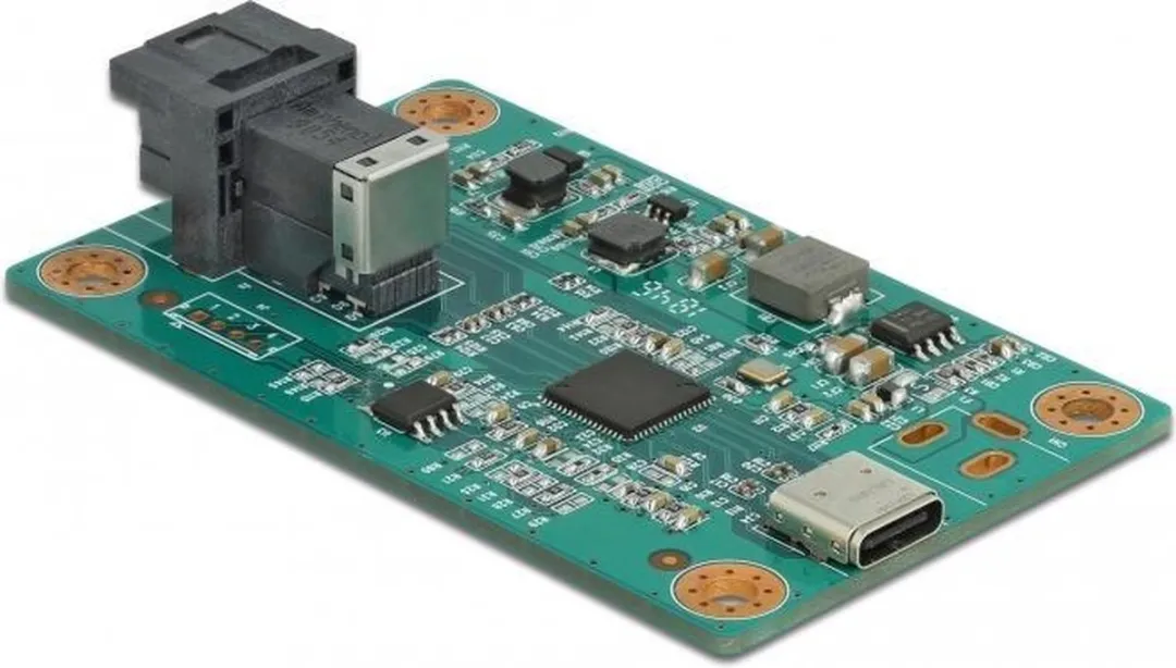 Delock USB Type-C naar SFF-8643 Converter - Zwart/ Groen