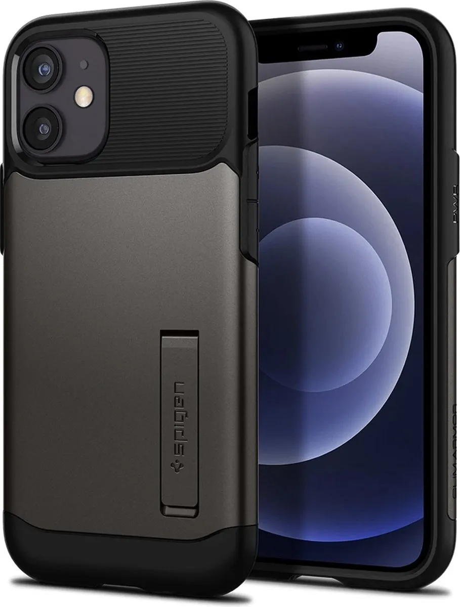 Spigen Slim Armor iPhone 12 Mini Hoesje Gunmetal