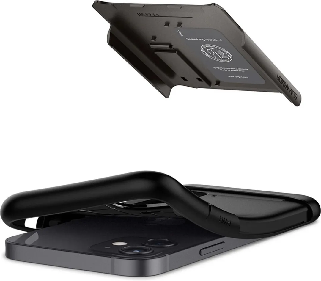 Spigen Slim Armor iPhone 12 Mini Hoesje Gunmetal