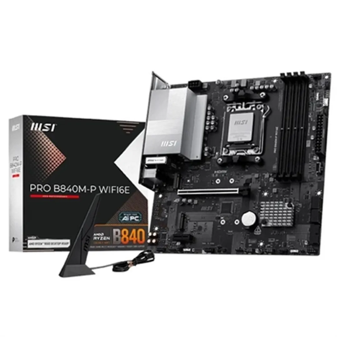 MSI PRO B840M-P WiFi6E AM5 Moederbord - Micro ATX