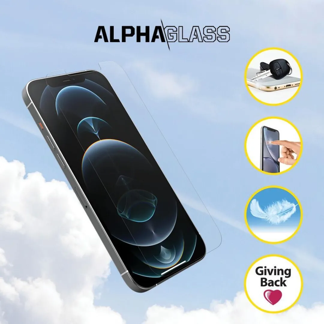 OtterBox Alpha Glass iPhone 12/Pro Screenprotector - afbeelding 4 van 6