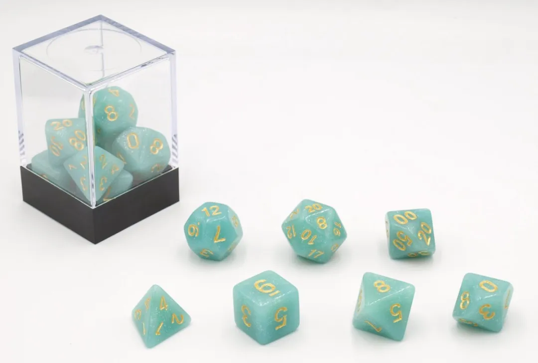 HOT Games Dobbelstenen Set Pastel Turquoise