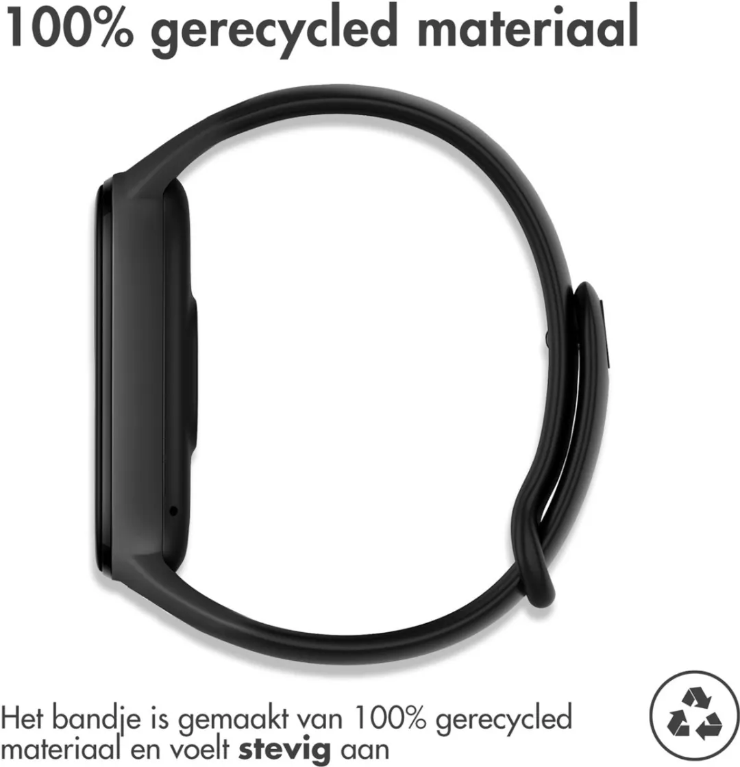 Imoshion Siliconen Sportband Xiaomi Mi Band 5/6 - Zwart