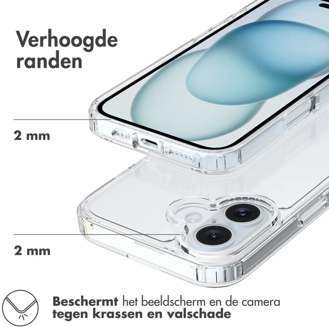 Accezz Xtreme Impact Backcover 2.0 iPhone 16 Hoesje - Transparant