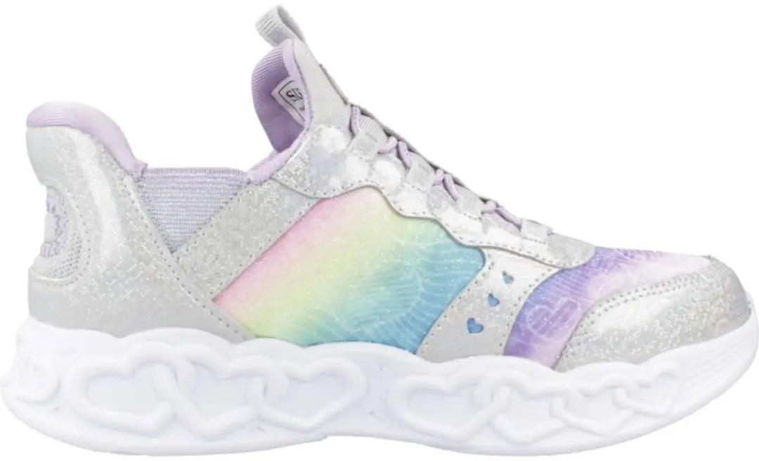 Skechers Infinite Heart Lights Eternal Shimmer Kids Schoenen Zonder Veters Grijs