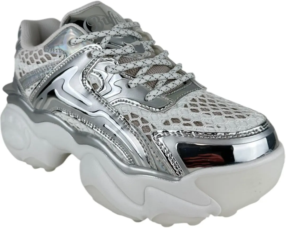 Buffalo Score Tec Dames Sneaker - Wit - afbeelding 4 van 6