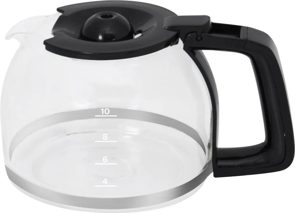 Inventum KZ612 Koffiezetapparaat 1,25L - 10 Kopjes - Zwart/RVS