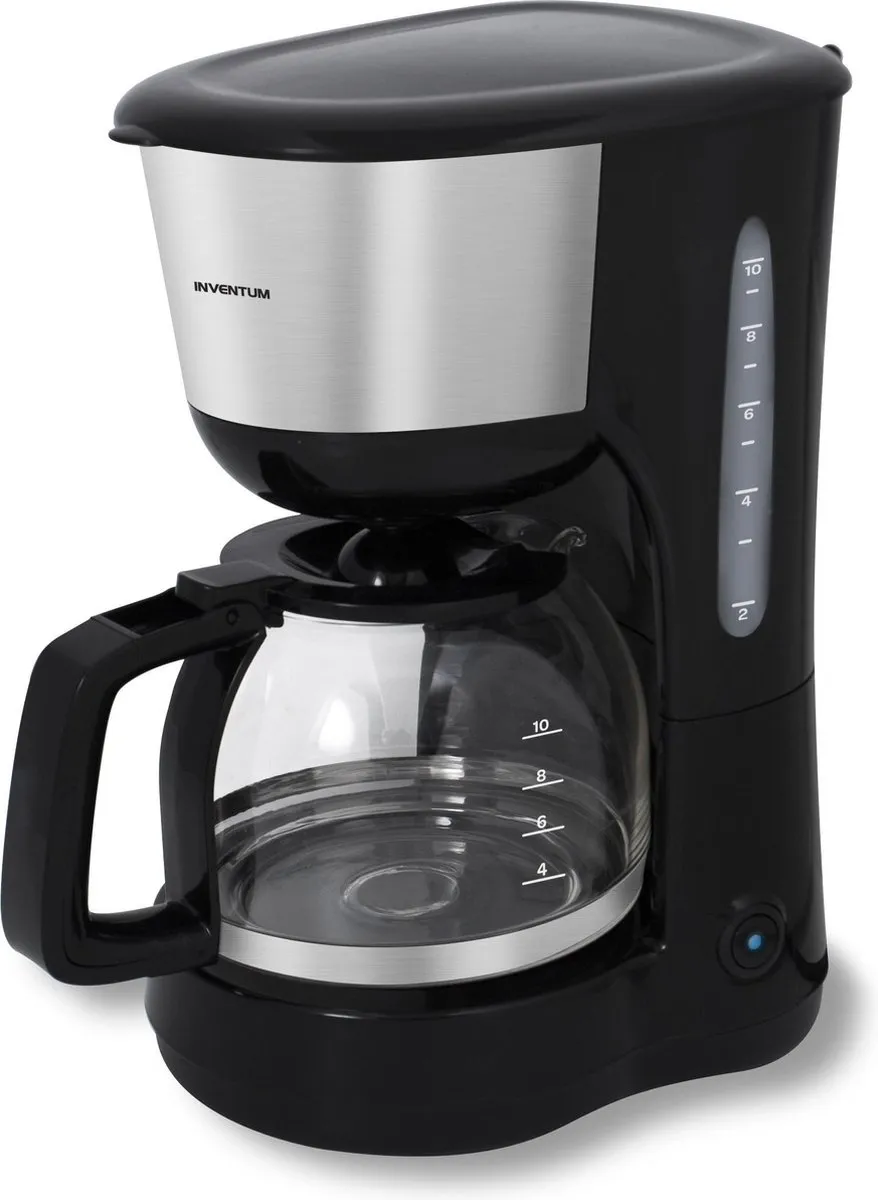 Inventum KZ612 Koffiezetapparaat 1,25L - 10 Kopjes - Zwart/RVS