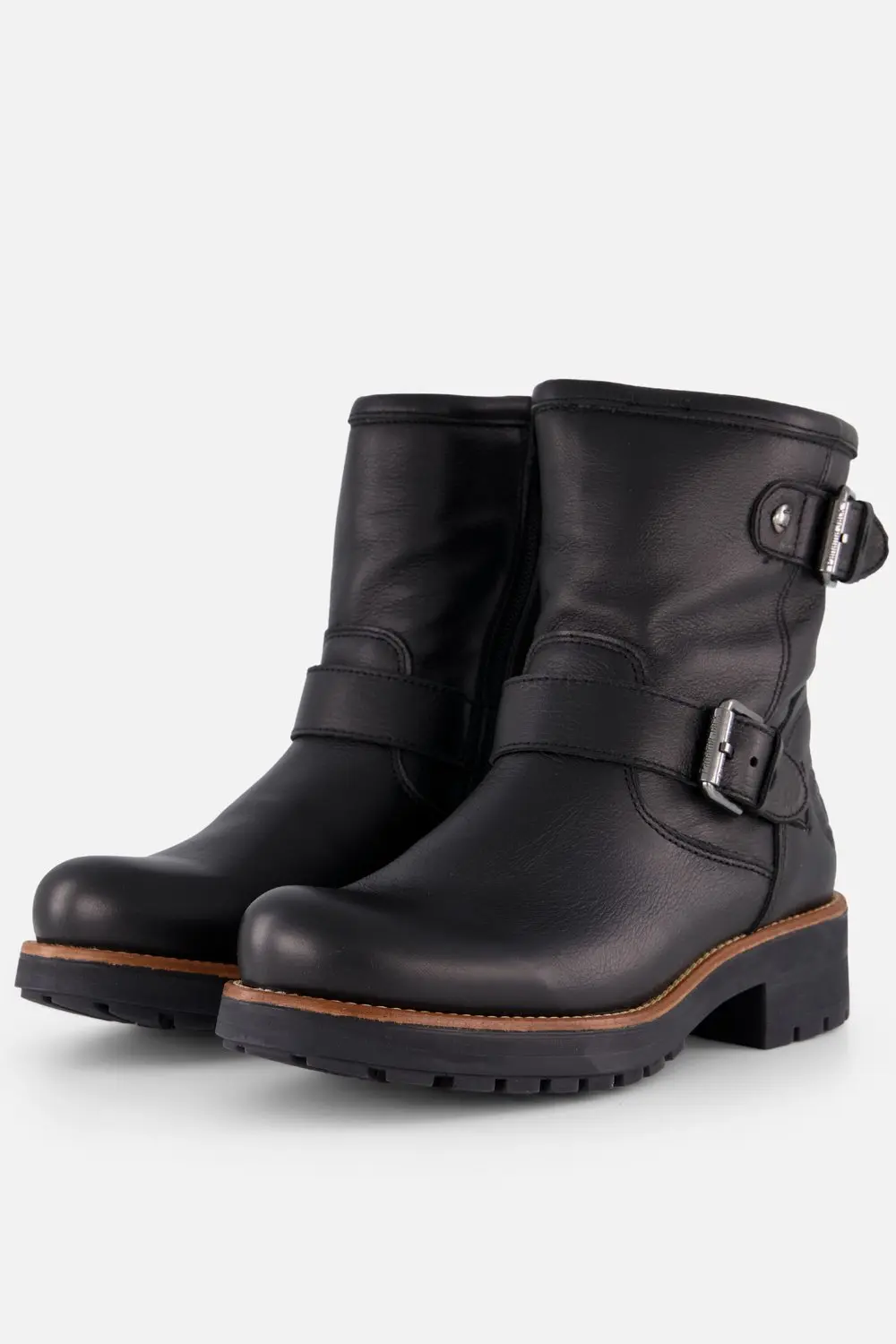 Panama Jack Raily Igloo B1 Enkellaarzen zwart Leer - Dames - Maat 38