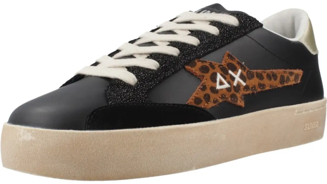 Sun68 Katy Leather Damesschoenen - Zwart - afbeelding 3 van 4