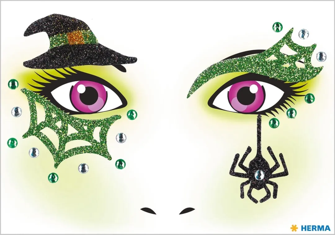 Herma Halloween Gezichtstickers Heks
