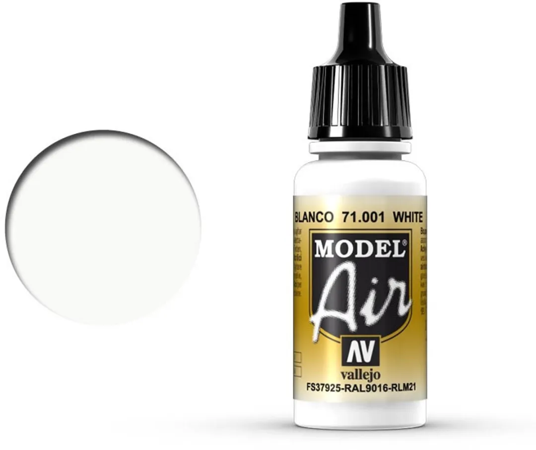 Vallejo Hobbyverf Acrylverf 71001 Wit - 17ml