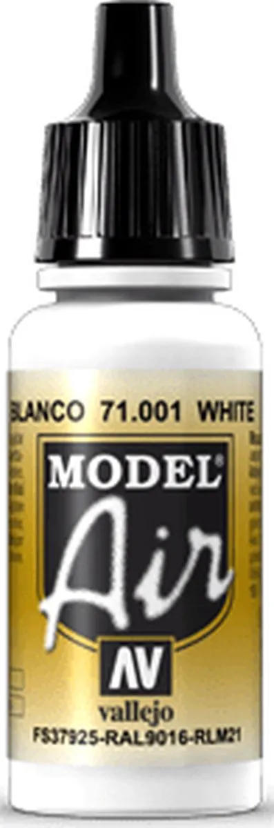 Vallejo Hobbyverf Acrylverf 71001 Wit - 17ml