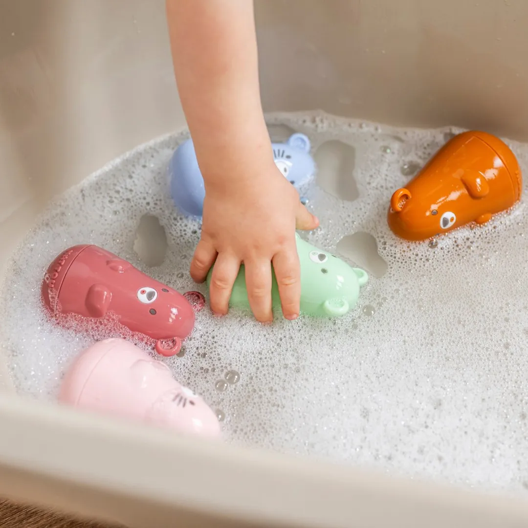 Nattou Silicone Badartikelen 9cm - Blauw Mix
