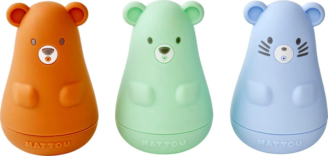 Nattou Silicone Badartikelen 9cm - Blauw Mix