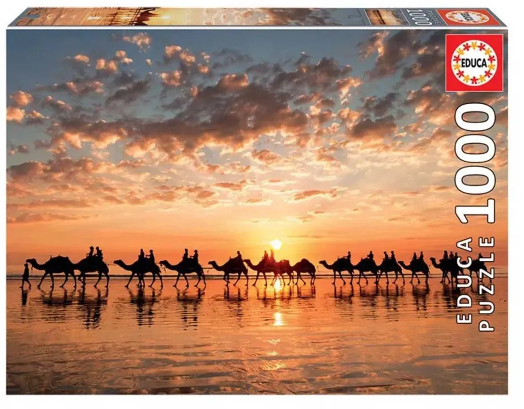 Educa Zonsondergang Cable Beach Australië 1000 Stuks Puzzle - Multicolor