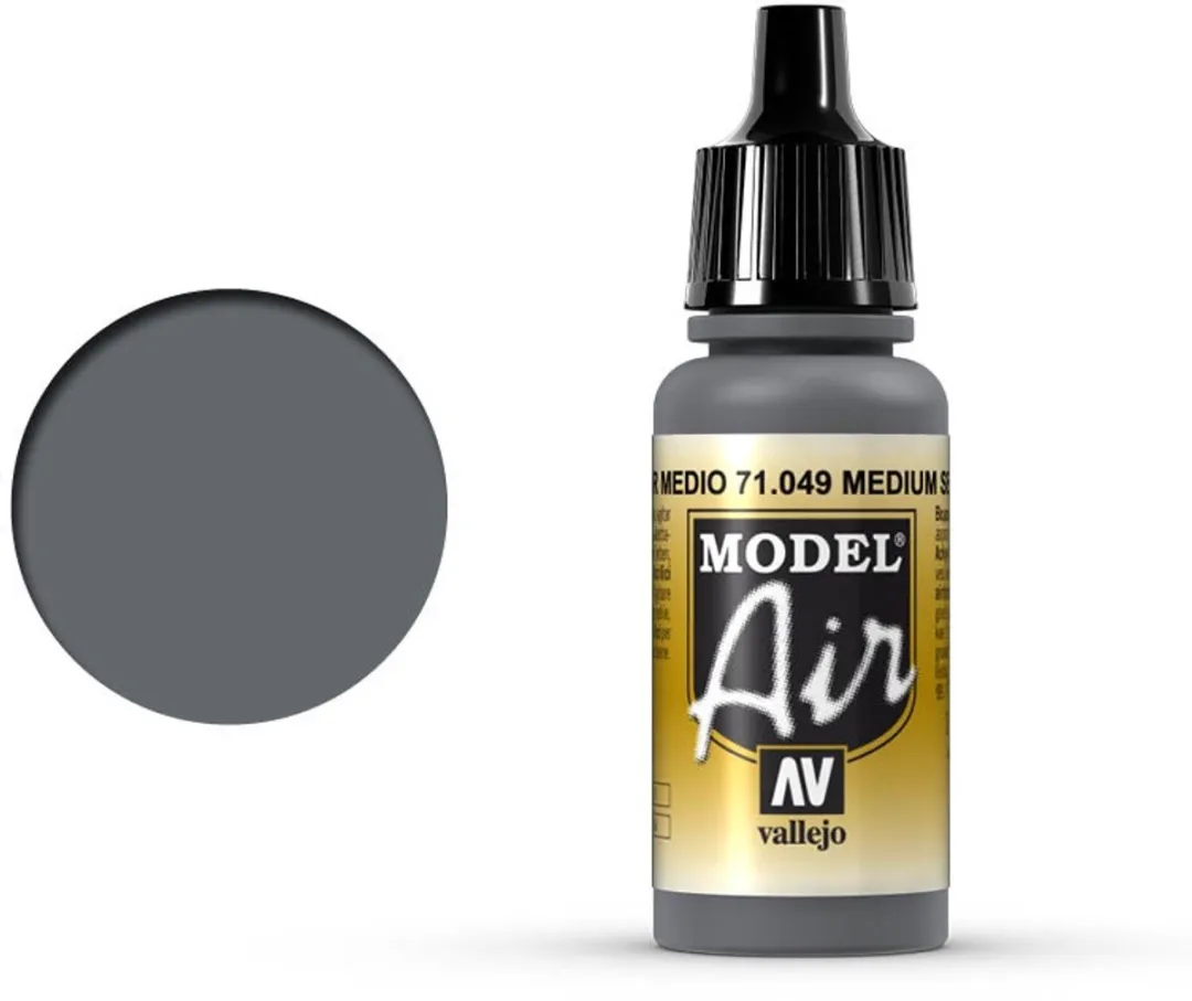 Vallejo Model Air Medium Sea Grey Acrylverf 17ml