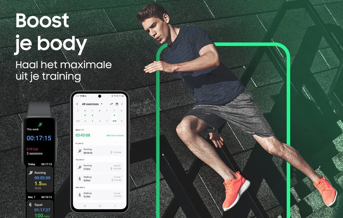Samsung Galaxy Fit3 Activity Tracker - Zilver - afbeelding 9 van 9