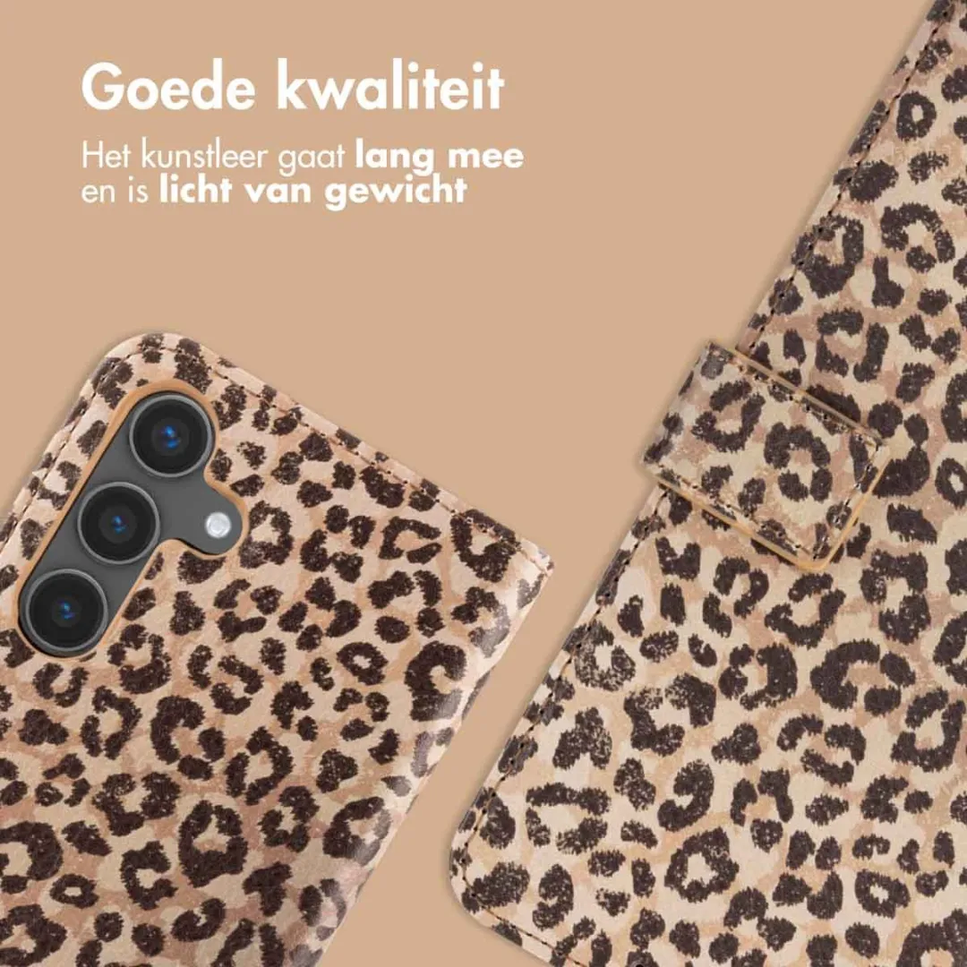 Imoshion Hoesje Samsung Galaxy S24 - Leopard Mood - 3 Pasjes