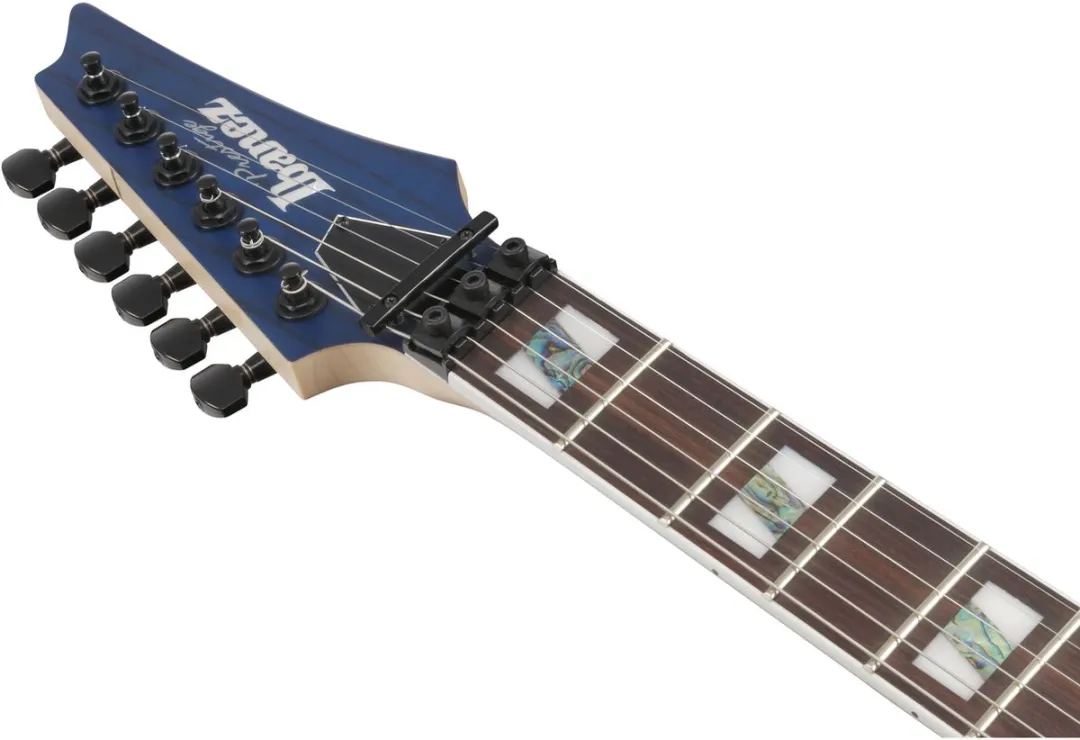 Ibanez Prestige RG653DX-TDF Transparent Deep Blue Flat - Elektrische gitaar