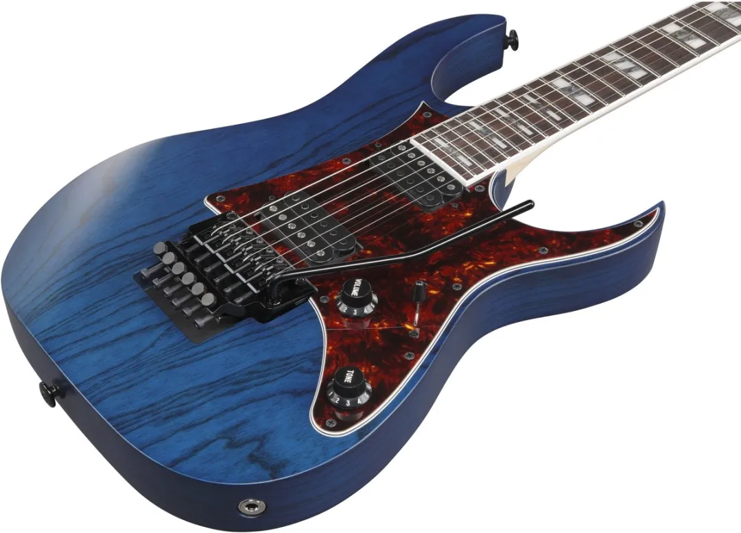 Ibanez Prestige RG653DX-TDF Transparent Deep Blue Flat - Elektrische gitaar
