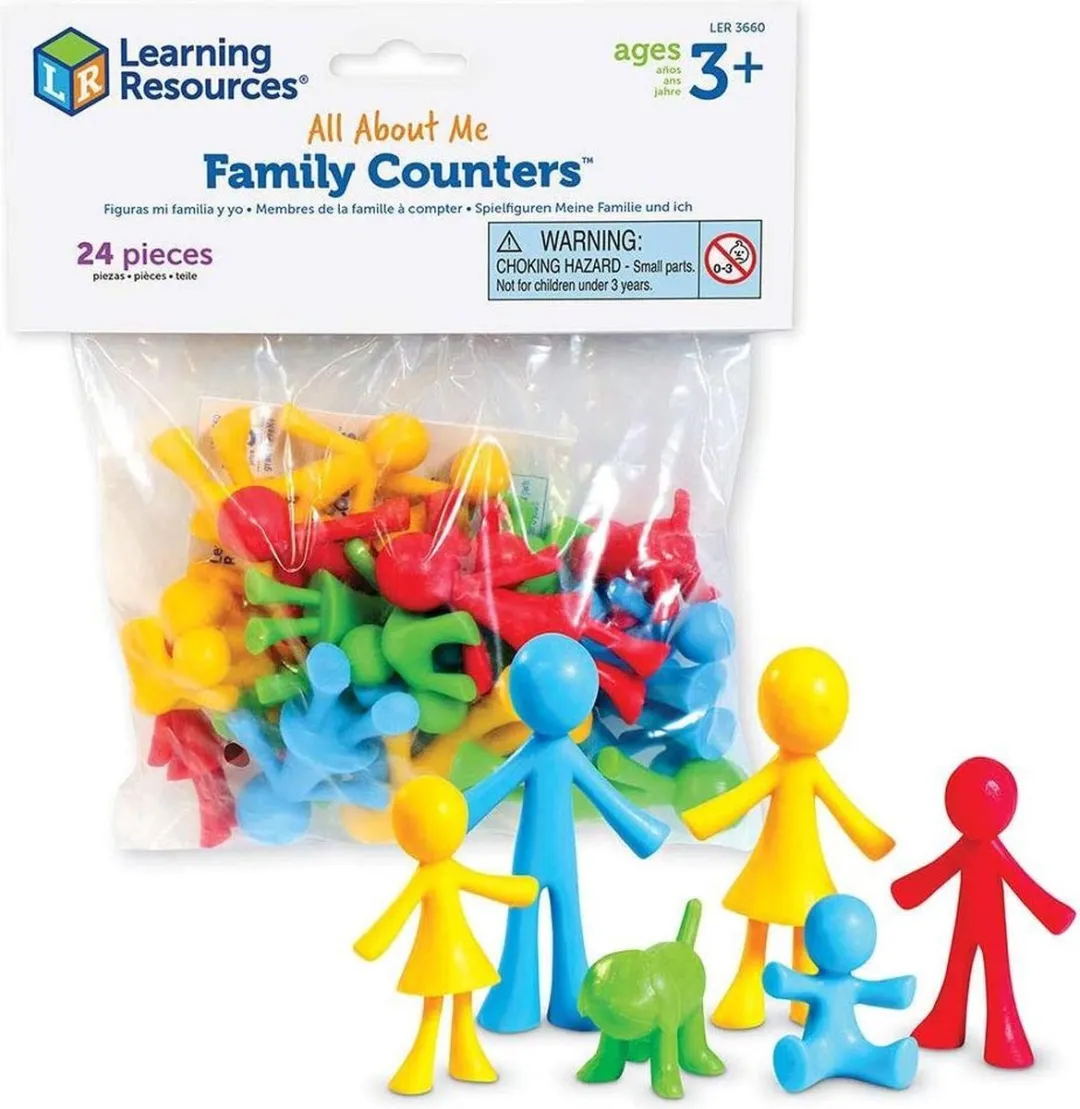 Learning Resources Family Counters Sorteerspel - 24 Stuks - 4 Kleuren