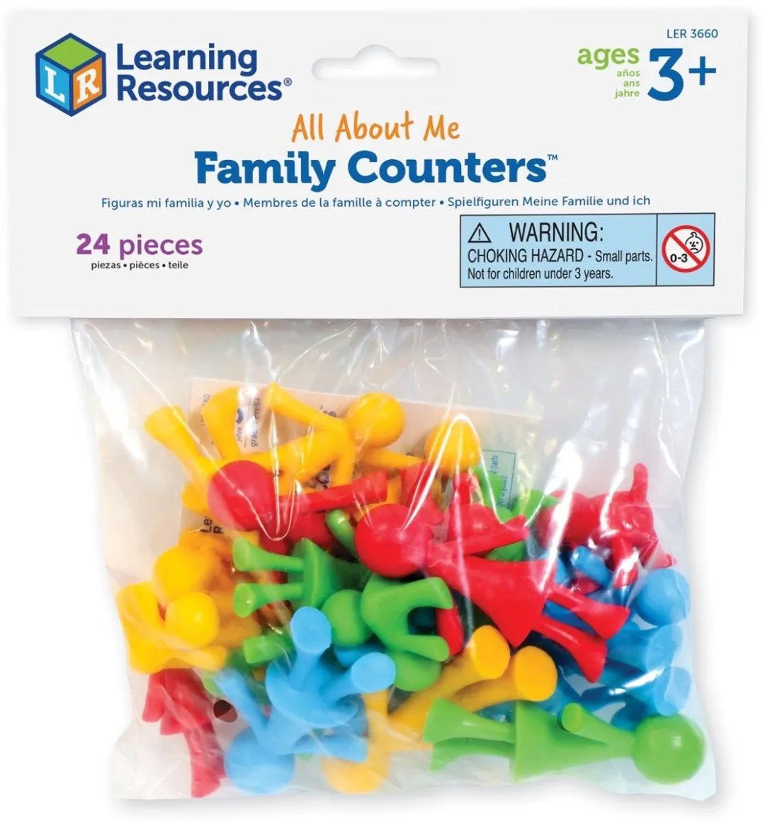 Learning Resources Family Counters Sorteerspel - 24 Stuks - 4 Kleuren