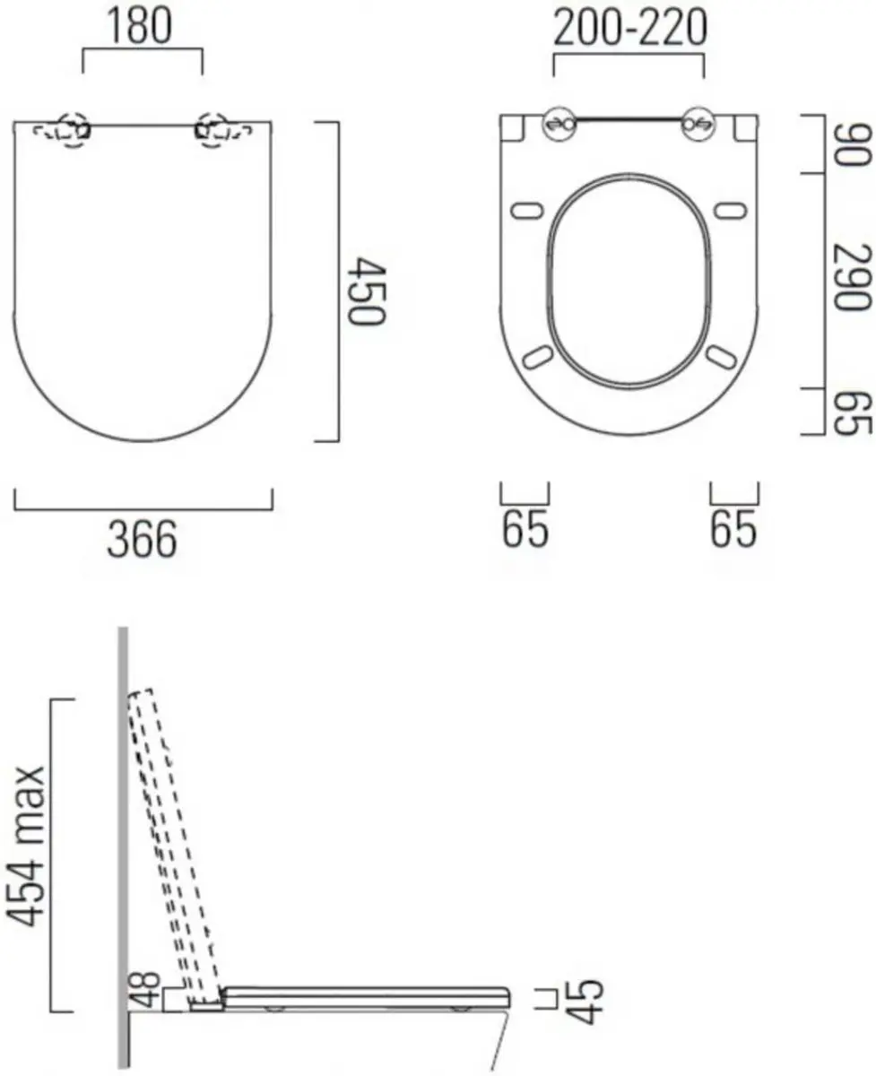Saqu Ben Studio Toiletbril Softclose - Duravit Starck 3 - afbeelding 3 van 4