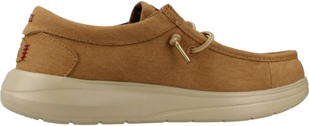 Hey Dude Wally Twill Schoenen - Bruin - afbeelding 3 van 4