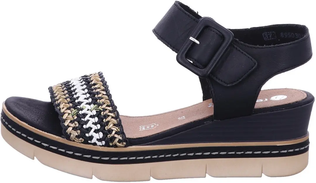 Remonte D2L55 03 dames sandalen zwart maat 38