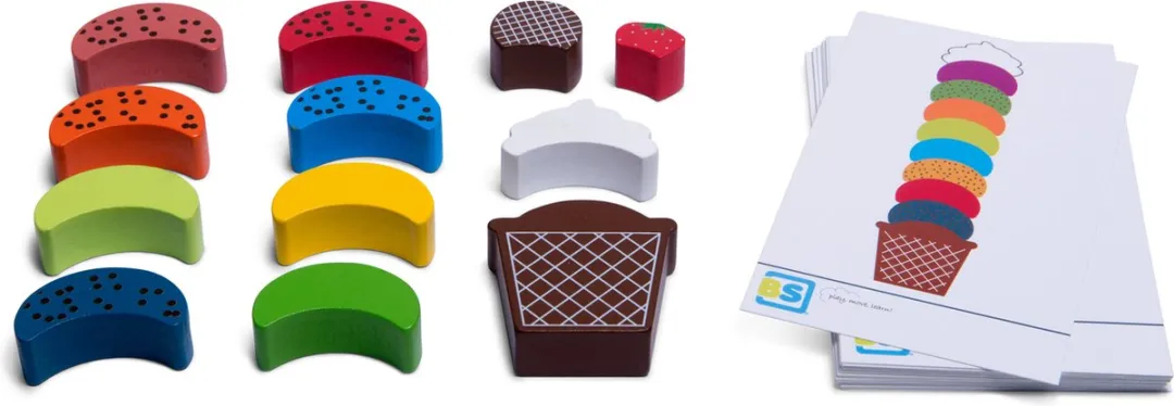 BS Toys IJs Creaties Coördinatiespel GA329 - 30 Kaarten - Mix