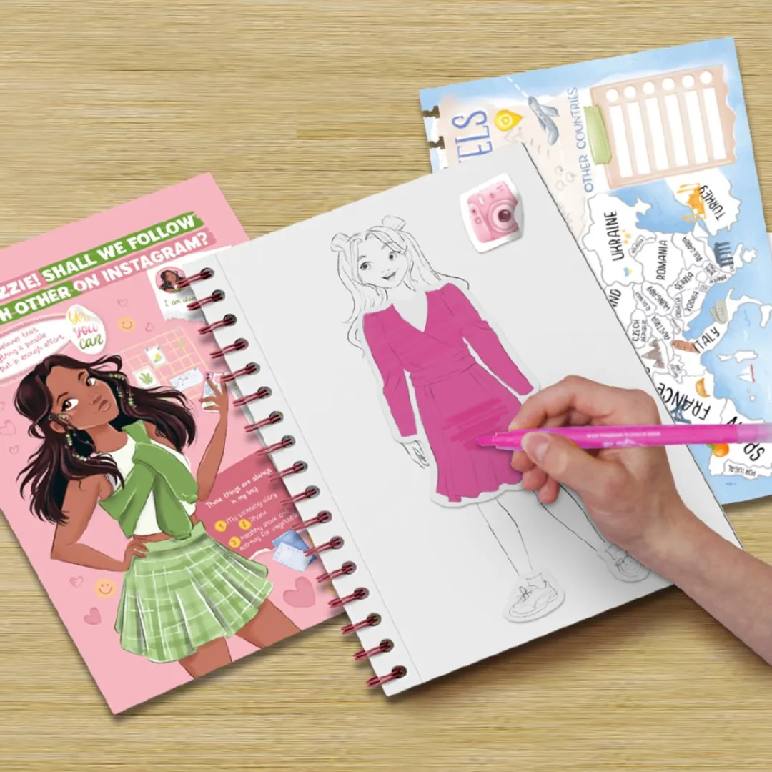 U Gril - Creative Set Lizzie - Kleurboek voor meisjes met Stickers en Stiften