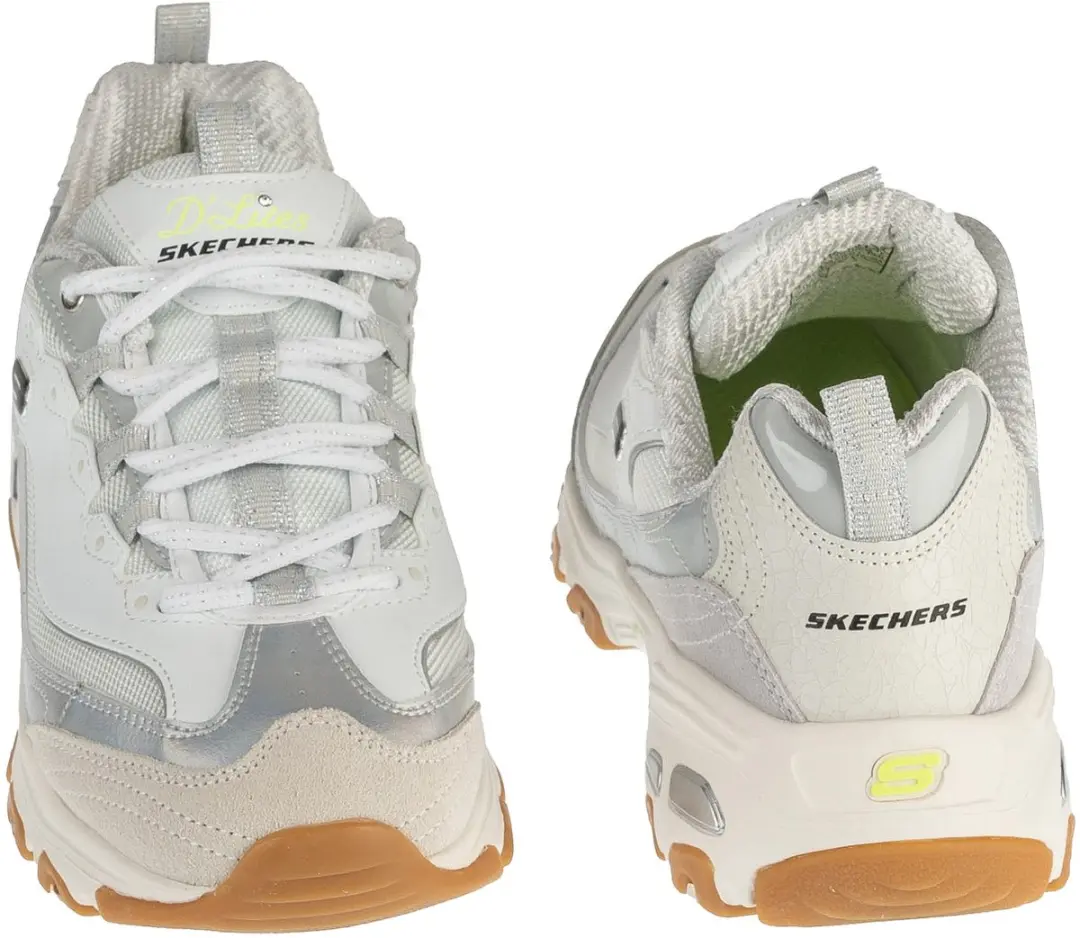 Skechers D'Lites Dazzling Shine Sneakers - Wit - afbeelding 5 van 5