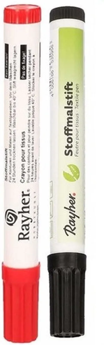 Rayher Textielstiften Set 2 Stuks