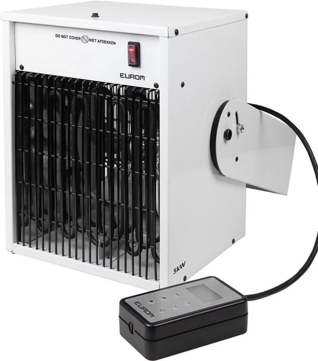 Eurom EK5000 Wall Werkplaatskachel 5000W - Wit