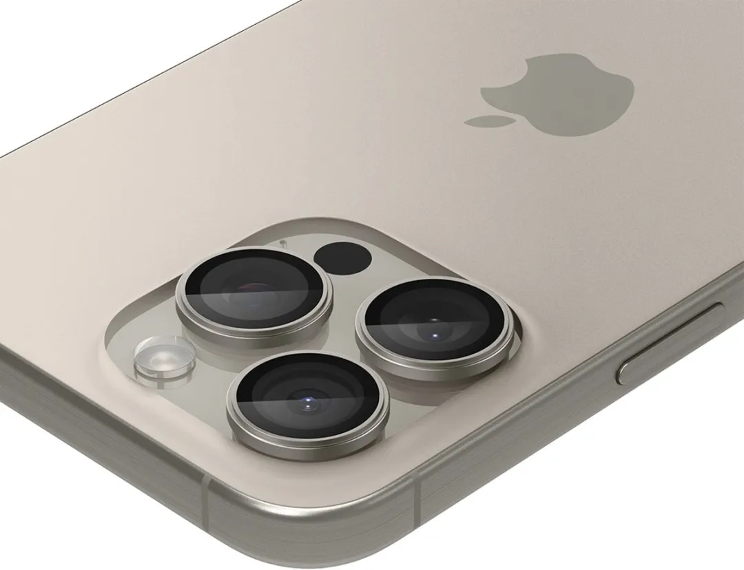 Spigen GlasTR EZ Fit Optik Pro Camera Lens Protector - iPhone 15 Pro Duo Pack - Titanium