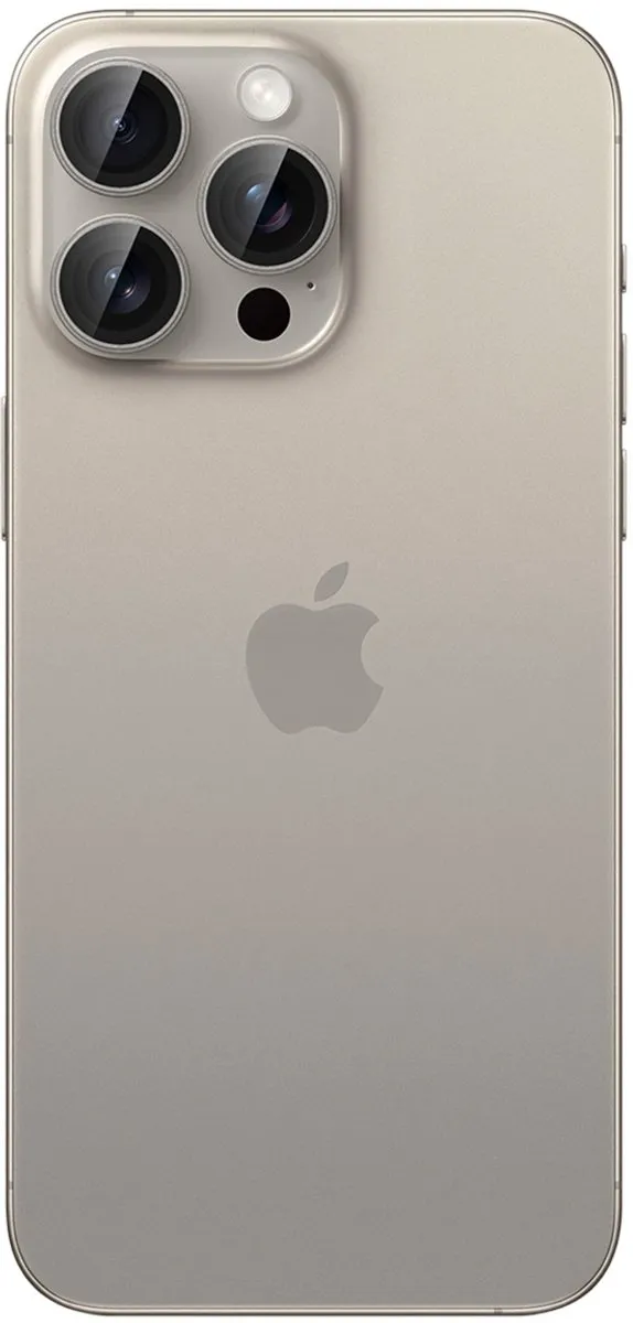 Spigen GlasTR EZ Fit Optik Pro Camera Lens Protector - iPhone 15 Pro Duo Pack - Titanium