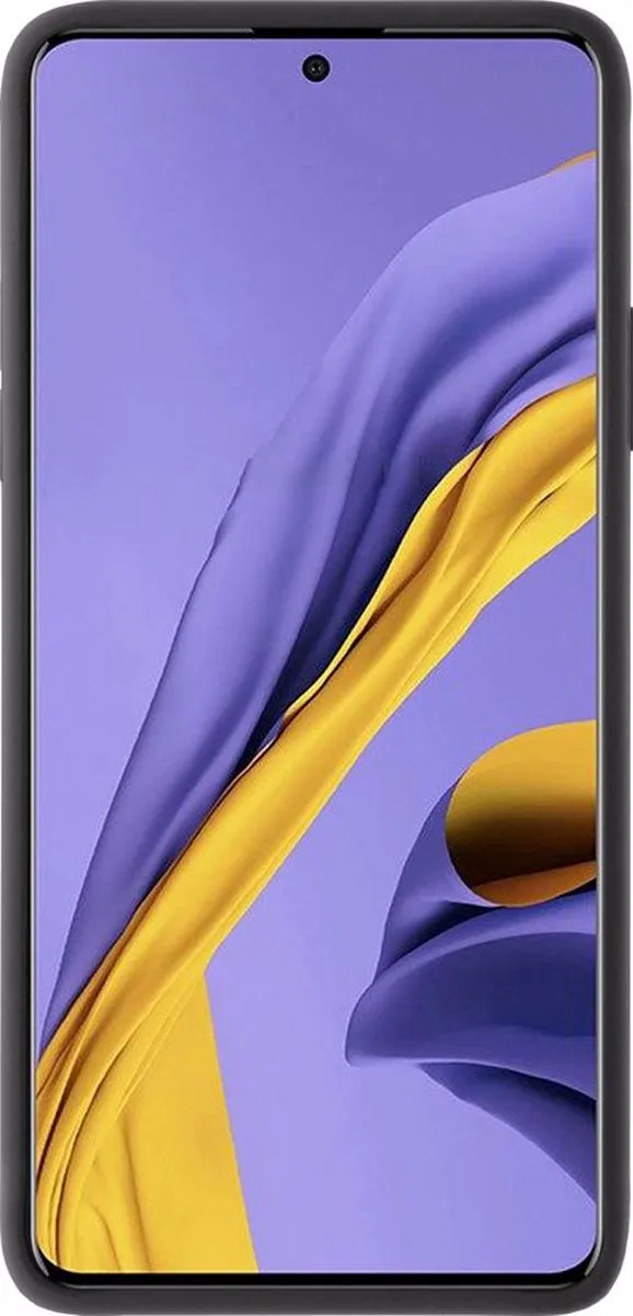 Azuri Samsung Galaxy A51 Siliconen Hoesje - Zwart